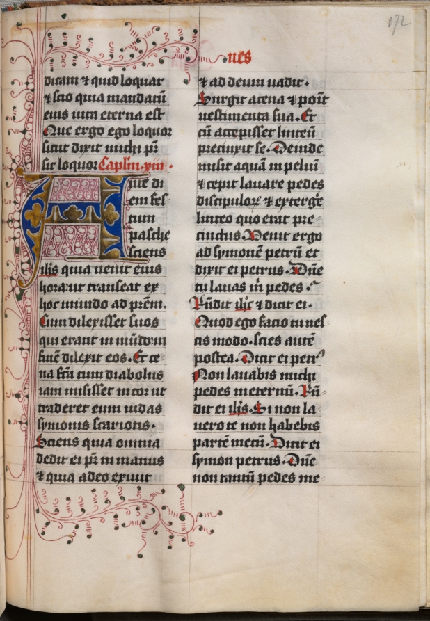 Gospel Book with Evangelist Portraits: Decorated Initial