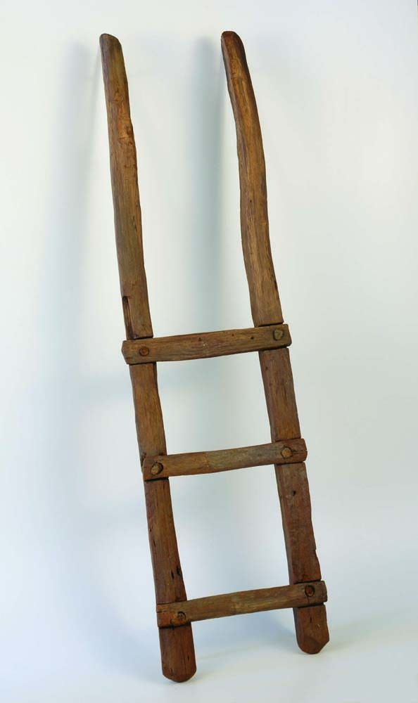 Houten ladder uit de Romeinse tijd