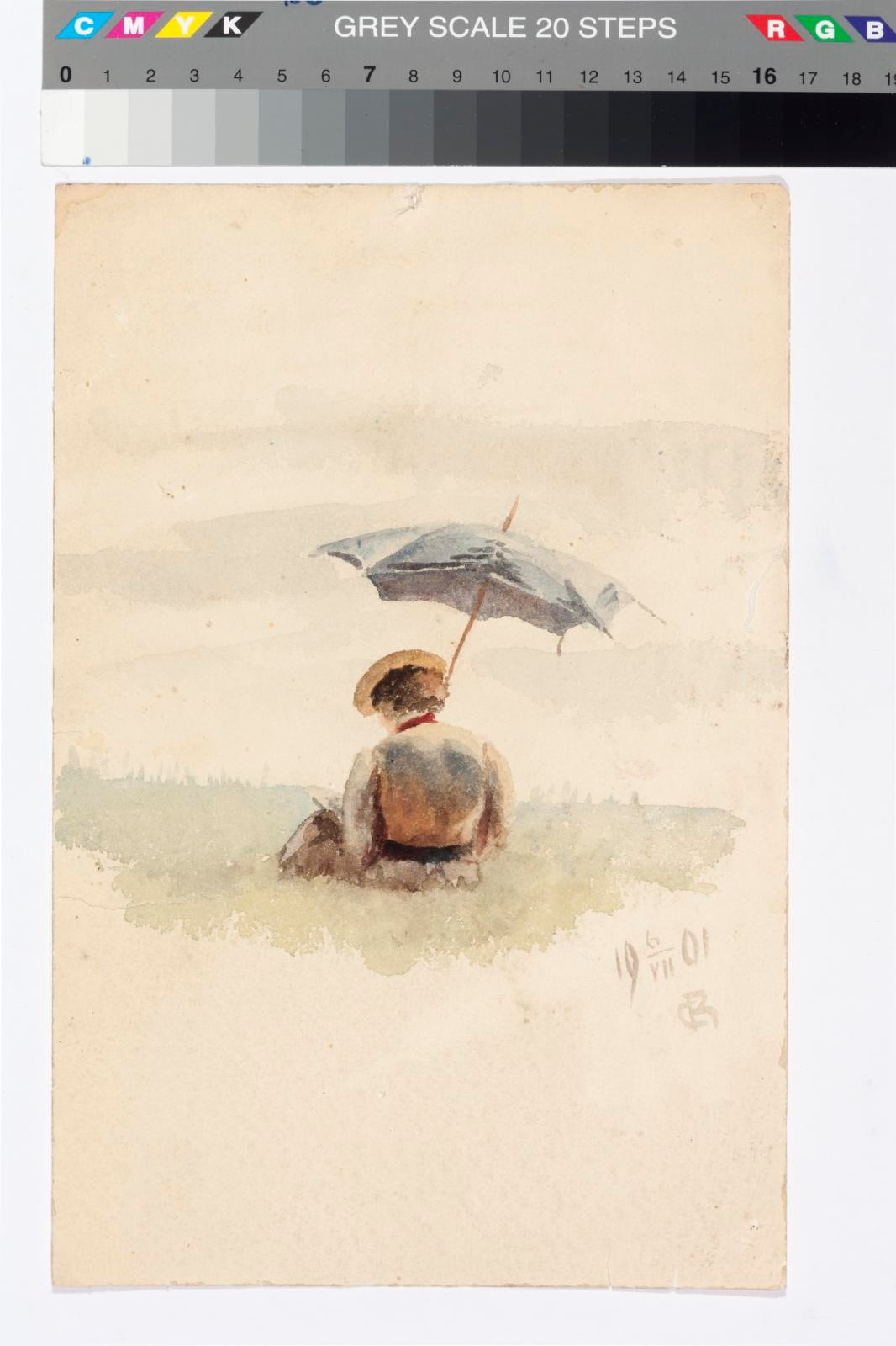 Woman with umbrella