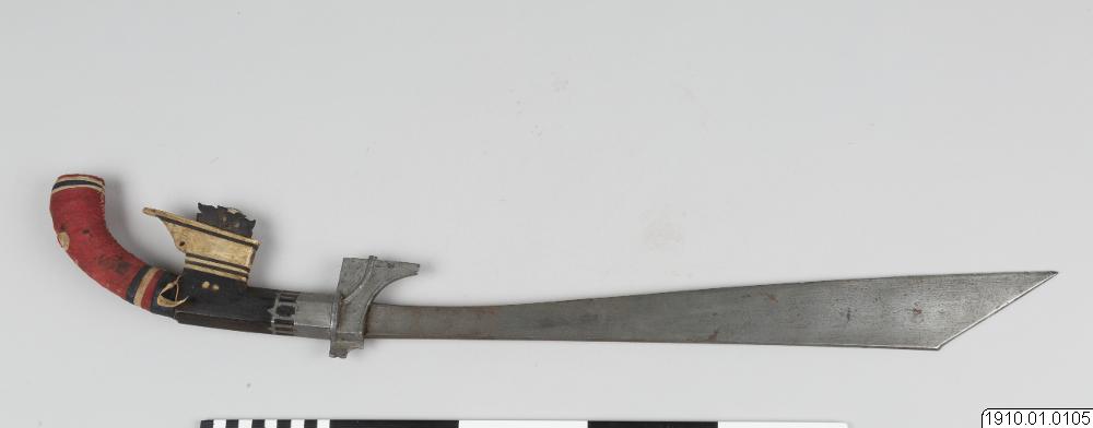 a chopping knife, sword,
