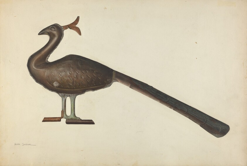Weather Vane Peacock