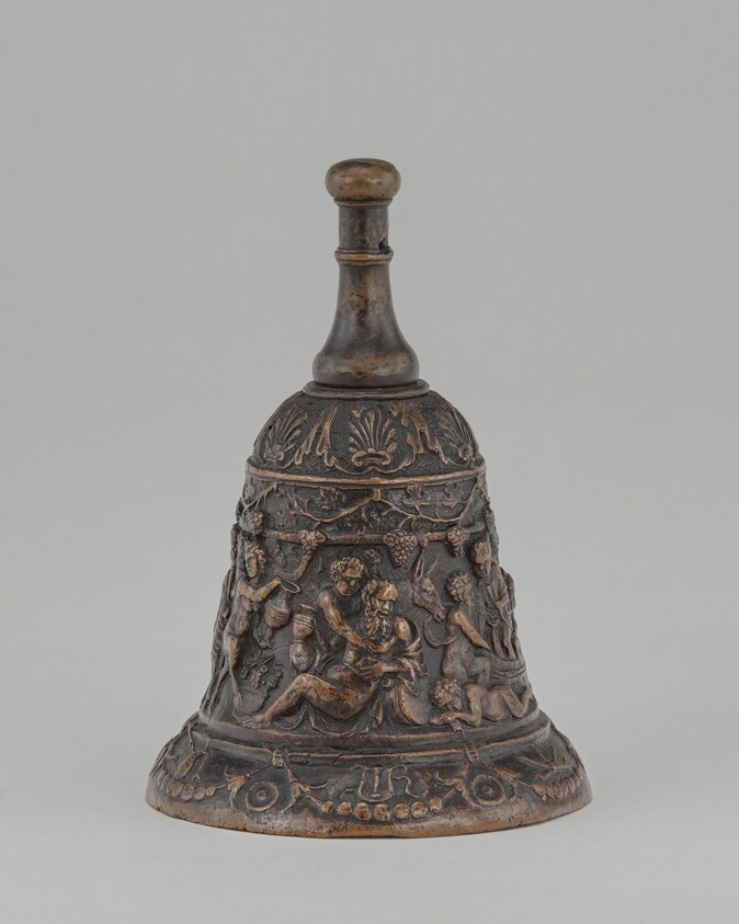 Hand Bell with Drunken Silenus, Satyrs, Cavorting Putti, and Musical Instruments