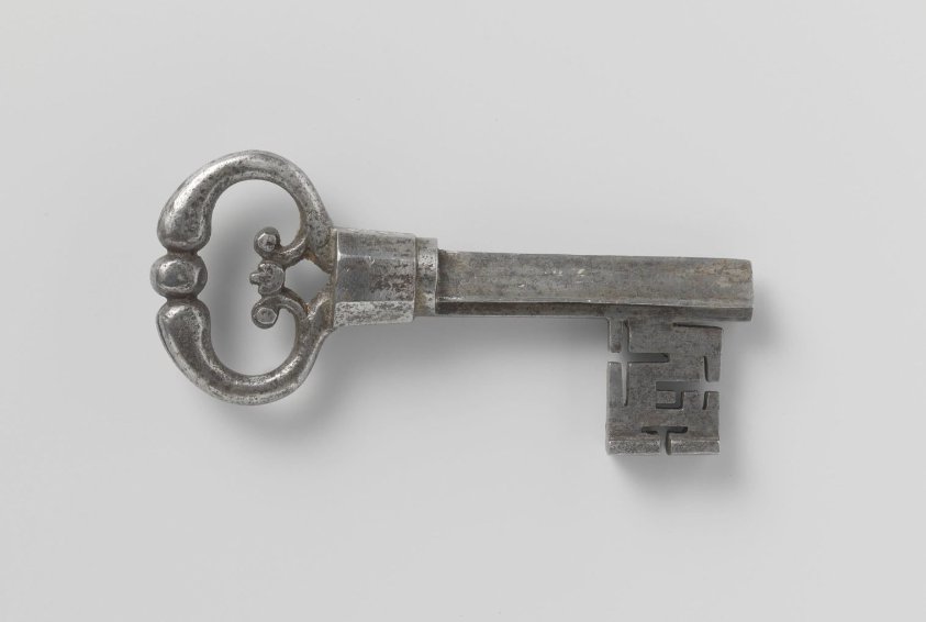 Chest lock with key
