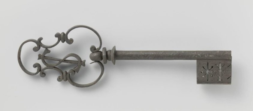 Key-shaped shop sign