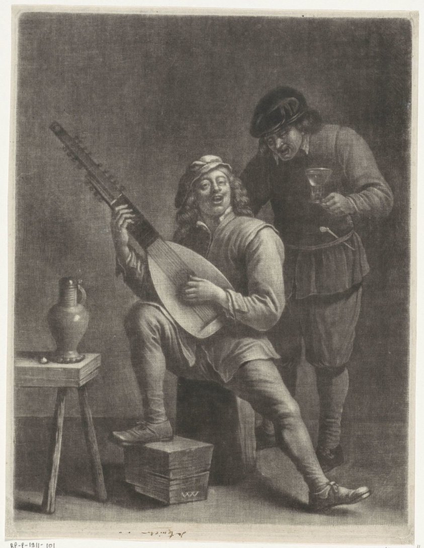 Lute Player and a Standing Man