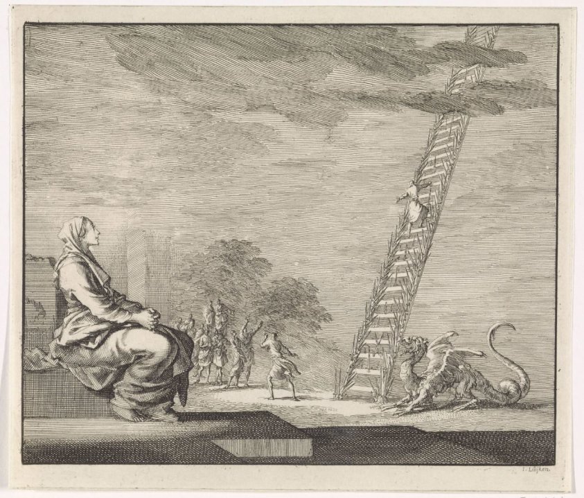 Visioen van de heilige Perpetua over een ladder naar de hemel