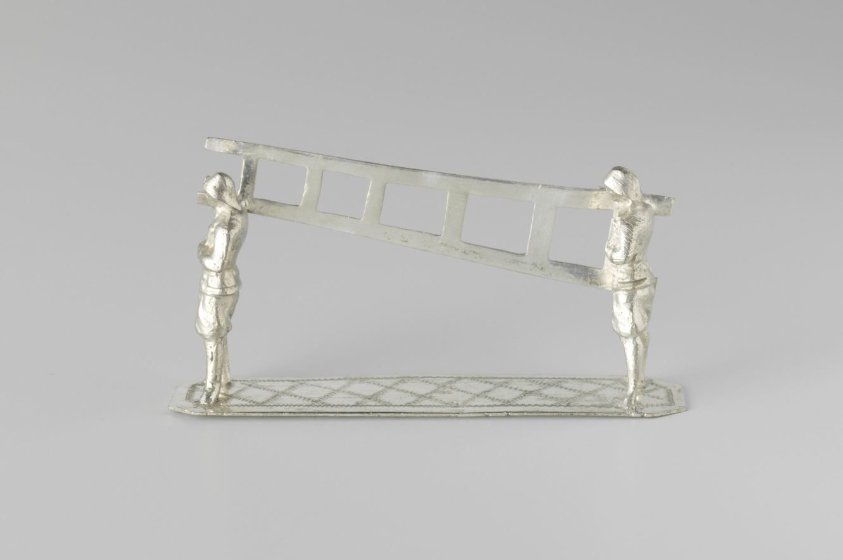 Twee mannen met een ladder
