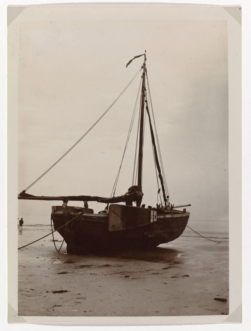 Fishing boat on the beach at Scheveningen