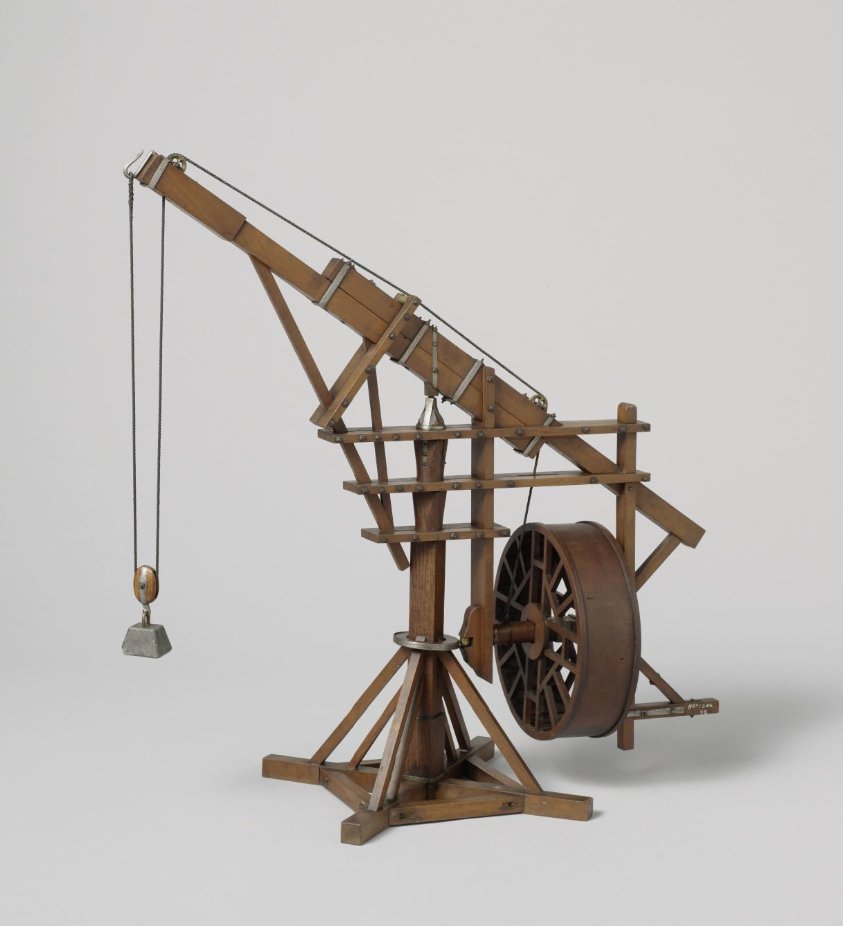 Model of an Artillery Crane