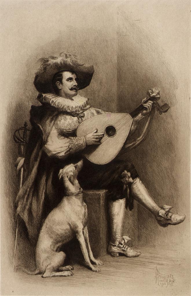 Musician and Dog