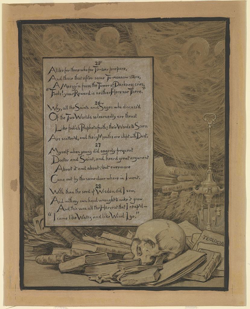 (Illustration for Rubáiyát of Omar Khayyám) Theology