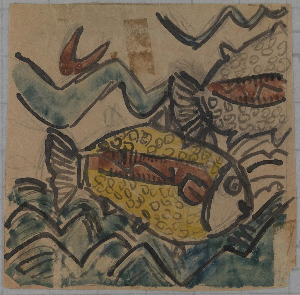 Fish Design for a Ceramic Plate