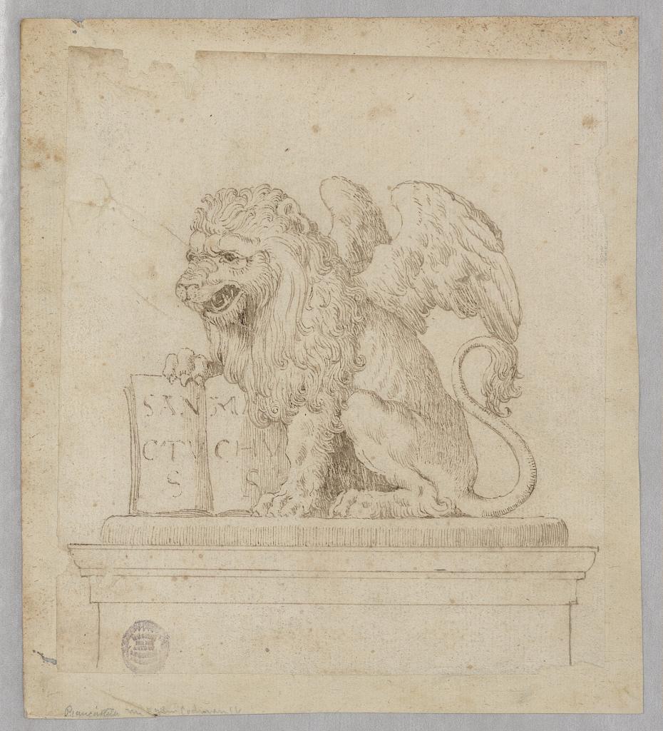 Design for Sculpture of the Winged Lion of Saint Mark