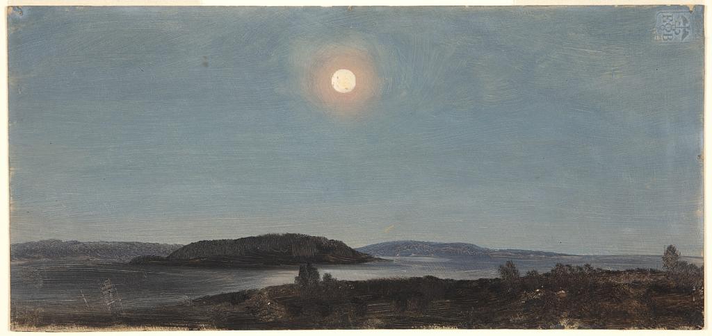 Moon Rising over the Porcupine Islands, Bar Harbor, Maine