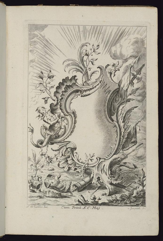 Cartouche with Dragon