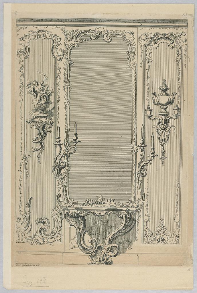 Design for a Console and Mirror