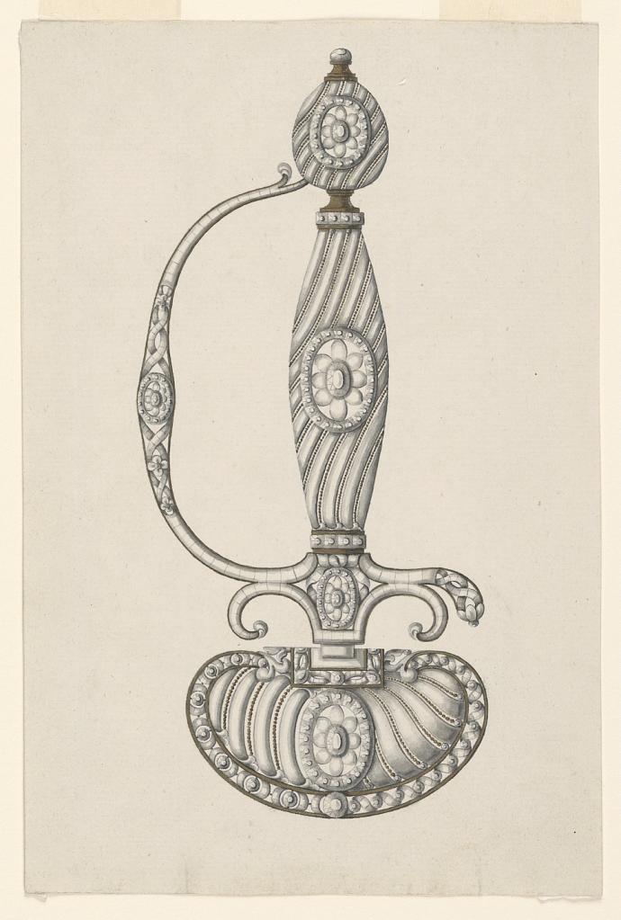 Design for a Hilt and Guard of a Dress Sword with Alternative Suggestions