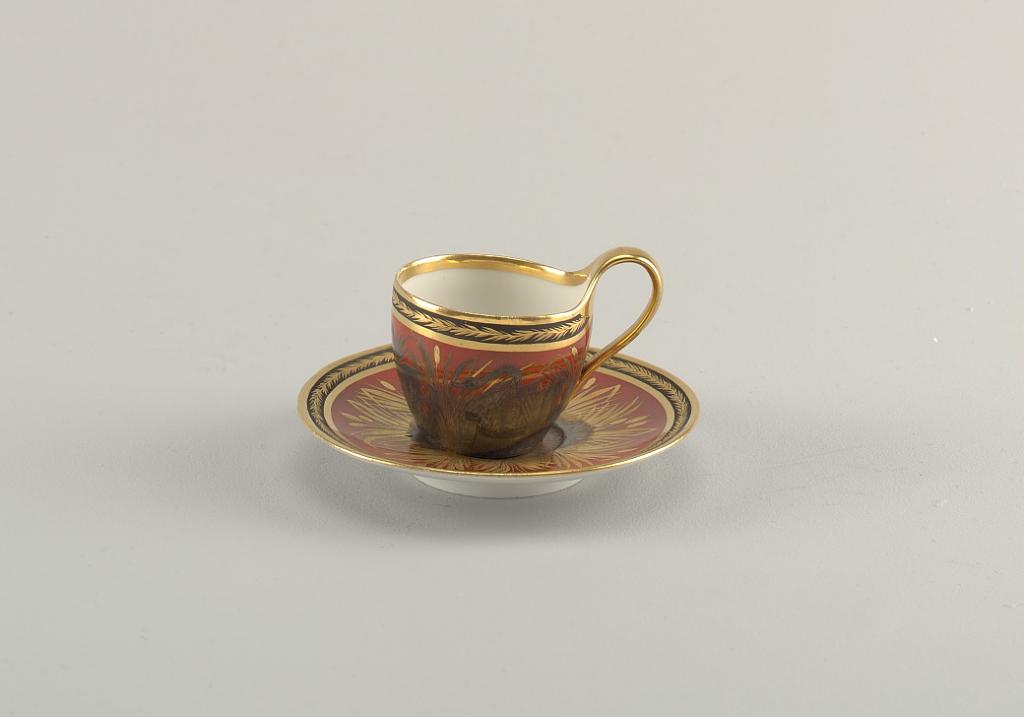Cup and Saucer with Swans