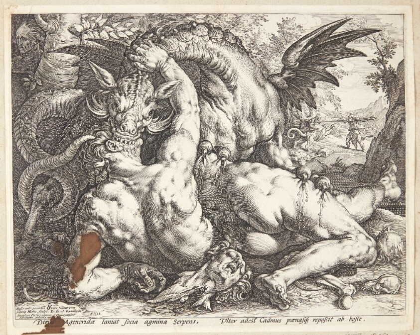 The Dragon devouring the companions of Cadmus