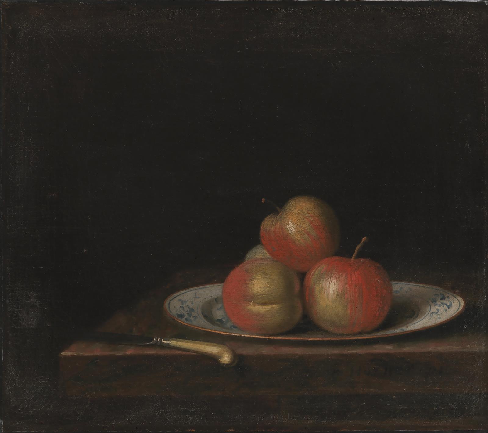 Still Life with Apples on an 'East Indian' Plate